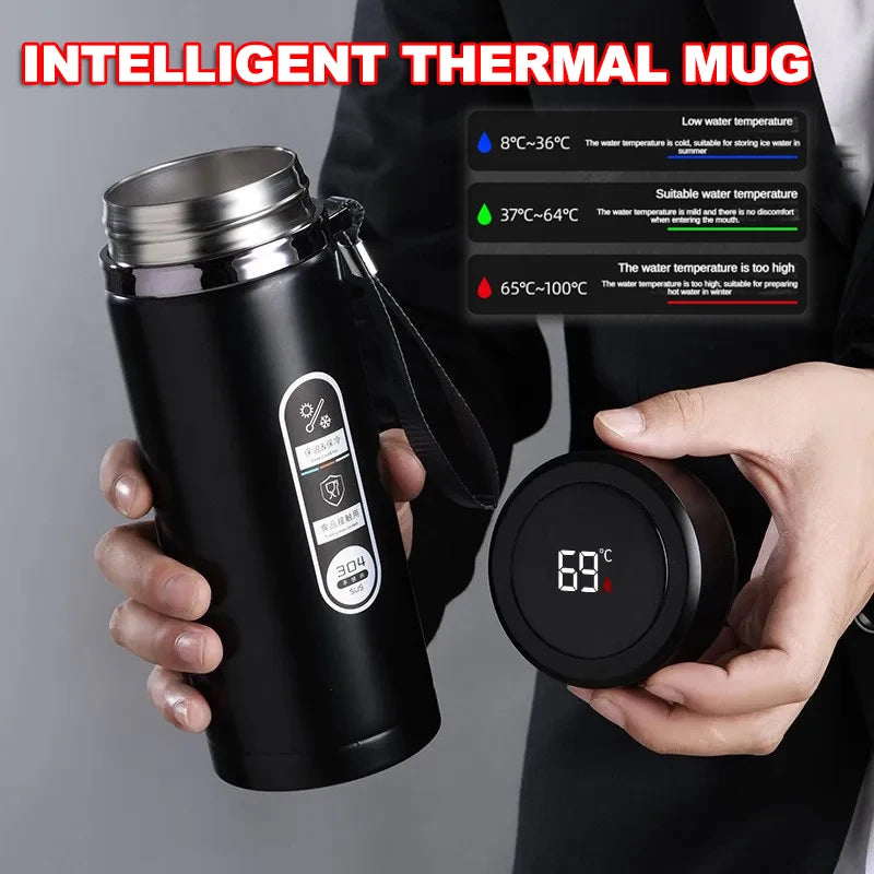 Thermos Bottle 500ML Temperature Display