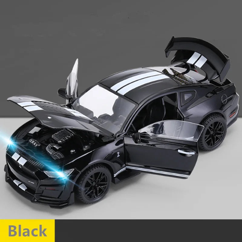 Ford Mustang Shelby GT500 1/18   Sports Car Model Diecast Metal Sound and Light