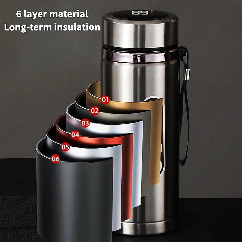 Thermos Bottle 500ML Temperature Display